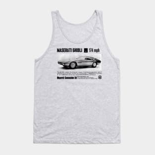 GHIBLI SUPERCAR - advert Tank Top